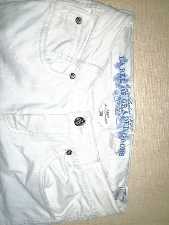 Бриджи штаны котон детские белые H&M
Длинна 60,  обхват талии 60-65 см, 
о. . фото 8