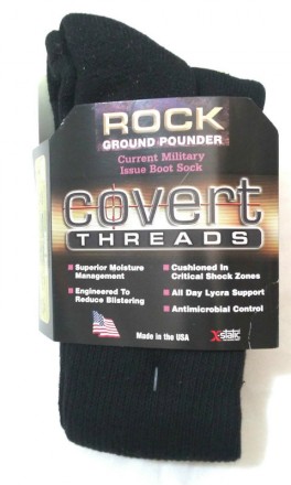 Антибактеріальні шкарпетки Covert Threads Military Boot Socks - Rock Ground Pounder X-Large, Чорний. Дрогобич. фото 1 Антибактеріальні шкарпетки Covert Threads Military Boot Socks - Rock Ground Pounder X-Large, Чорний. Дрогобич. фото 1