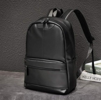Женский городской большой рюкзак черный, стильный и модный рюкзачок для девушек . . фото 3