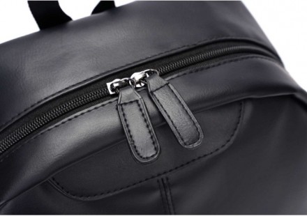 Женский городской большой рюкзак черный, стильный и модный рюкзачок для девушек . . фото 9
