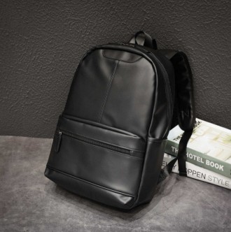 Женский городской большой рюкзак черный, стильный и модный рюкзачок для девушек . . фото 2