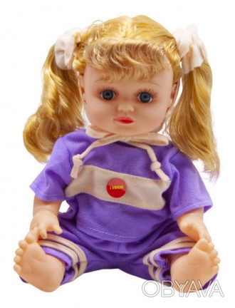 Симпатична лялечка з довгим волоссям в прозорому рюкзаку. Ручки і ніжки ляльки в. . фото 1