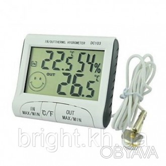 Описание
Электронный метео-прибор измеряет температуру и влажность воздуха внутр. . фото 1
