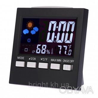 Термометр 2159T, цифровой термометр-гигрометр, прибор для измерения температуры . . фото 1
