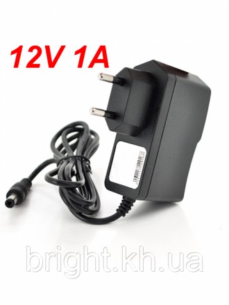 Импульсный адаптер питания 12V 1А штекер 5,5 / 2,5 длина 1м. Харьков. фото 1 Импульсный адаптер питания 12V 1А штекер 5,5 / 2,5 длина 1м. Харьков. фото 1