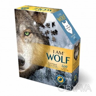 Пазл I am Волк — фигурный пазл, отличный подарок для развития малыша. Проведите . . фото 1