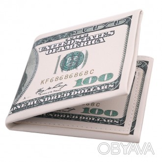 Незвичайний гаманець, малюнок на якому виглядає в точності як грошова банкнота. . . фото 1