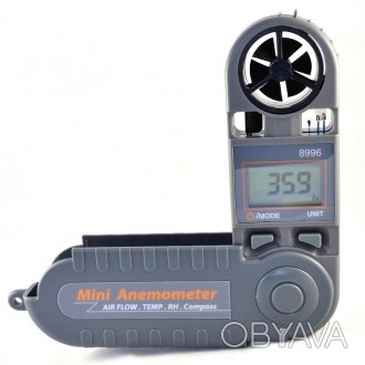 Портативный анемометр с функционалом метеостанции в защищенном исполнении AZ-899. . фото 1