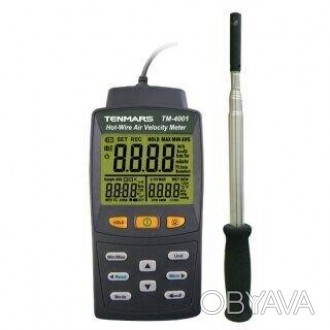 Анемометр TM-4002 - измеритель скорости воздуха, ветра и других газов, который ш. . фото 1