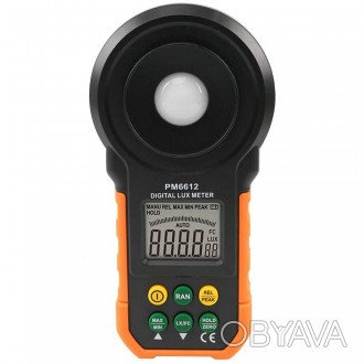 Люксметр Peakmeter PM6612 – портативний професійний вимірювач рівня освітленості. . фото 1