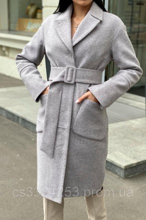 Элегантное пальто миди длины, отлично моделирует и визуально вытягивает силуэт.М. . фото 11