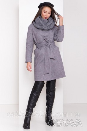 Стильное пальто модели "Вива" станет отличным дополнением вашего стиля. Оптималь. . фото 1
