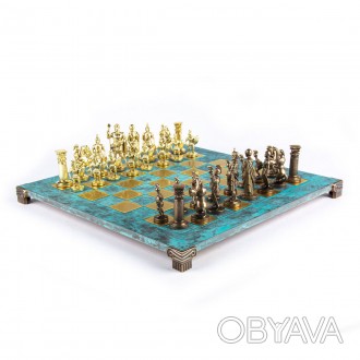 Материал:Латунь/цинк
Цвет:Голубой,золотистый
Производство:Греция
Размеры: шахмат. . фото 1