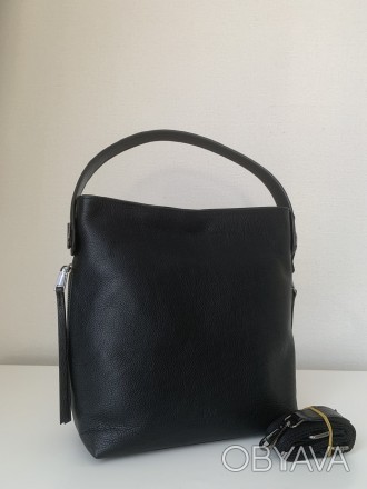 Кожаная черная женская сумка натуральная кожа Pretty Woman - отличный вариант на. . фото 1
