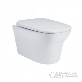 Унитаз подвесной Qtap Gemini безободковый с сиденьем Soft-close QT25332614EW