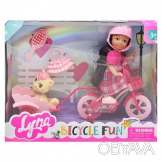 Игровой набор "Кукла Милана на велосипеде". В комплекте есть: небольшая куколка . . фото 1