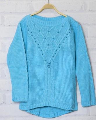 В'язаний светр для дівчатка з круглої горловиною. Виробництво Туреччина.
ПЕРЕВАГ. . фото 3