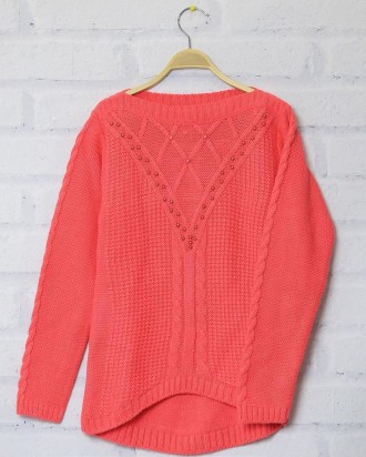 Вязаный свитер для девочки с круглой горловиной. Производство Турция.
ПРЕИМУЩЕСТ. . фото 4