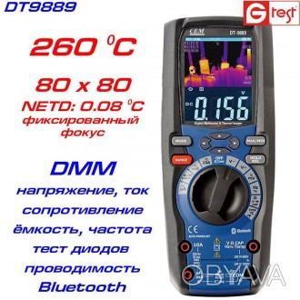 DT9889 – тепловизор с функцией профессионального мультиметра, производства компа. . фото 1