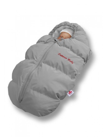 Зимовий і демісезонний конверт для новонароджених на флісі "Baby Born" зима + демі 0-6 місяців. Різні кольори. Сірий. Київ. фото 1