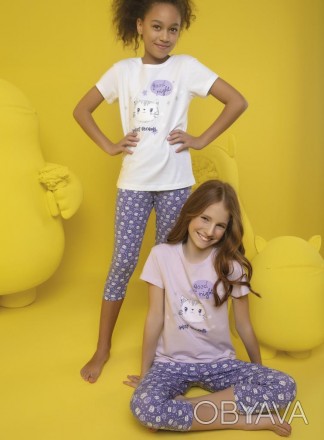 Детская пижама для девочки (домашний костюм). Проихводство Турция 
Детская разме. . фото 1