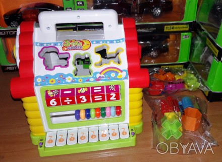 Розвивальна логічна іграшка сортер для малюків Теремок Joy Toy 9196
Розвивальна . . фото 1