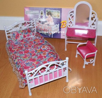 Дитячі меблі для ляльок Gloria 9314 Спальня з трюмо
Виробник "GLORIA"
У наборі:
. . фото 1
