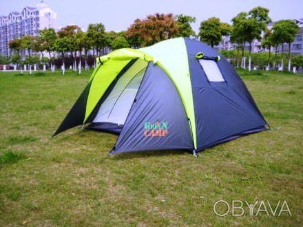 Палатка трехместная туристическая палатка Green Camp 1011
Легкая классическая дв. . фото 1