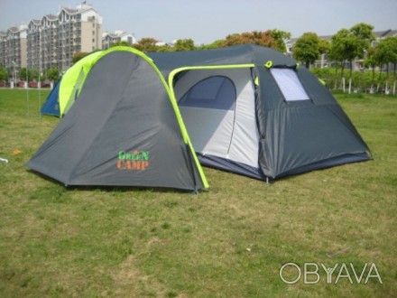 Палатка туристическая четырехместная Green Camp 1009
Комфортная палатка для семе. . фото 1