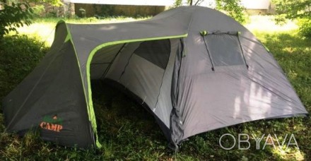 Палатка четырехместная 1009-2 GreenCamp – отличный выбор для несложных походов и. . фото 1