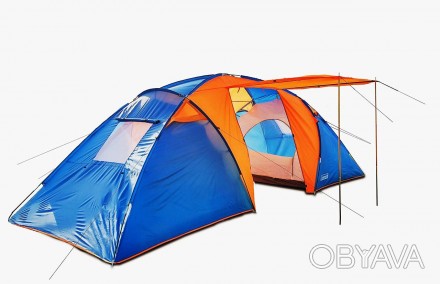 Шестиместная двухслойная палатка с тамбуром Coleman (Колеман) 1002. Легкая и быс. . фото 1