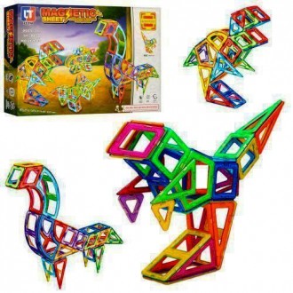 Конструктор магнитный Magnetic Sheet LT 2003 динозавры, 97деталей. Харьков. фото 1