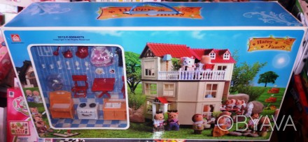 Ігровий будиночок Happy Family 012-10 аналог Sylvanian Families зі світловими еф. . фото 1