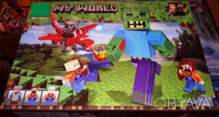 Конструктор Minecraft позволит пополнить армию майнкрафтовцев фигуркой крылатого. . фото 1