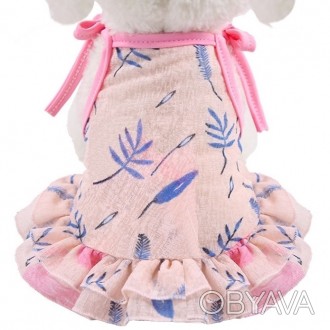 Платье для собак «Фламинго». Очаровательное и легкое платье, которое подчеркнет . . фото 1