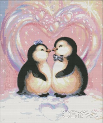 Набір для вишивання хрестиком 51х59 Пінгвіни Joy Sunday D433
Набори для вишивки . . фото 1