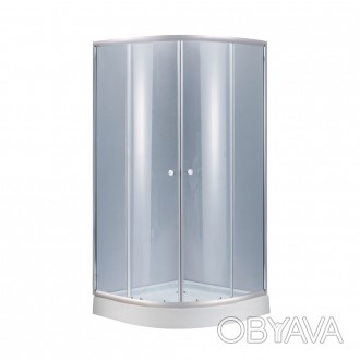 Душевая кабина Lidz Latwa SC90x90.SAT.LOW.TR, стекло прозрачное 4 мм. . фото 1