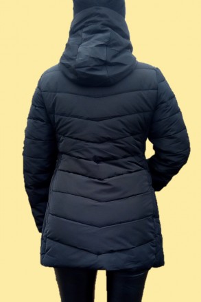 Куртка жіноча зимова подовжена тепла щільна плащівка синтепон 44 розміру.
* Колі. . фото 8
