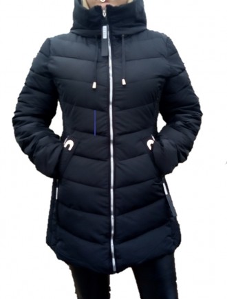 Куртка жіноча зимова подовжена тепла щільна плащівка синтепон 44 розміру.
* Колі. . фото 2