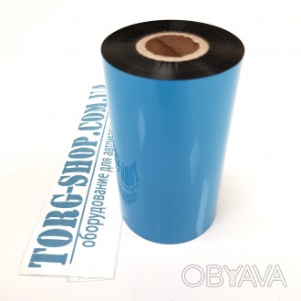 Риббон WAX/RESIN Красящая лента для печати на полипропиленовой этикетке, полугля. . фото 1