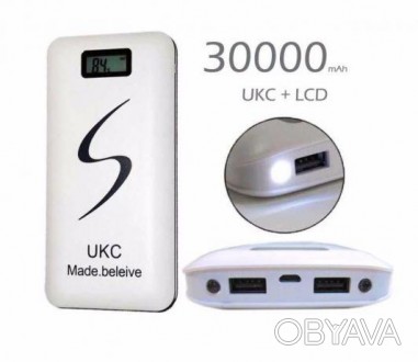 Внешний аккумулятор UKC Power Bank на 30000 mAh позволит вам всегда быть на связ. . фото 1