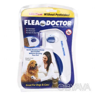 Электрическая расческа от блох Flea Doctor для собак и котов - это простой спосо. . фото 1
