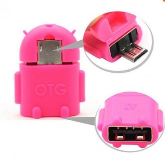 USB OTG адаптер перехідник для флешки Андроїд рожевий. Суми. фото 1 USB OTG адаптер перехідник для флешки Андроїд рожевий. Суми. фото 1