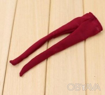 Колготы для куклы Блайз, Blythe BJD 1/6 бордовый