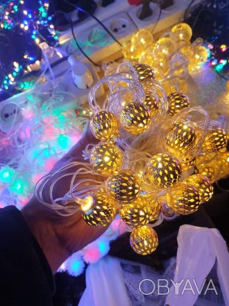 Гирлянда светодиодная "Золотые шарики"
Светодиодная гирлянда, проста по конструк. . фото 1