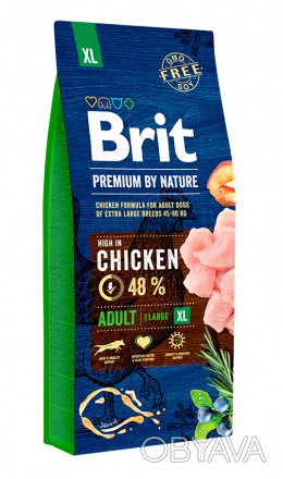 Повнораціонний сухий корм Brit Premium by Nature Junior XL для цуценят і молодих. . фото 1