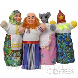 Домашний кукольный театр 'КУРОЧКА РЯБА' (4 персонажа) (В067)
 
Кукольный. . фото 1