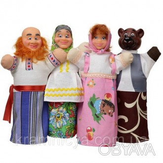 Домашний кукольный театр 'МАША И МЕДВЕДЬ' (4 персонажа) (В068)
 
Кукольн. . фото 1