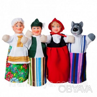 Домашний кукольный театр 'КРАСНАЯ ШАПОЧКА' (4 персонажа) (В069)
 
Куколь. . фото 1