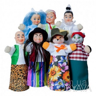 Кукольный театр 'БУРАТИНО' (премиум упаковка, 7 персонажей, книжка) (В182) Кукол. . фото 1